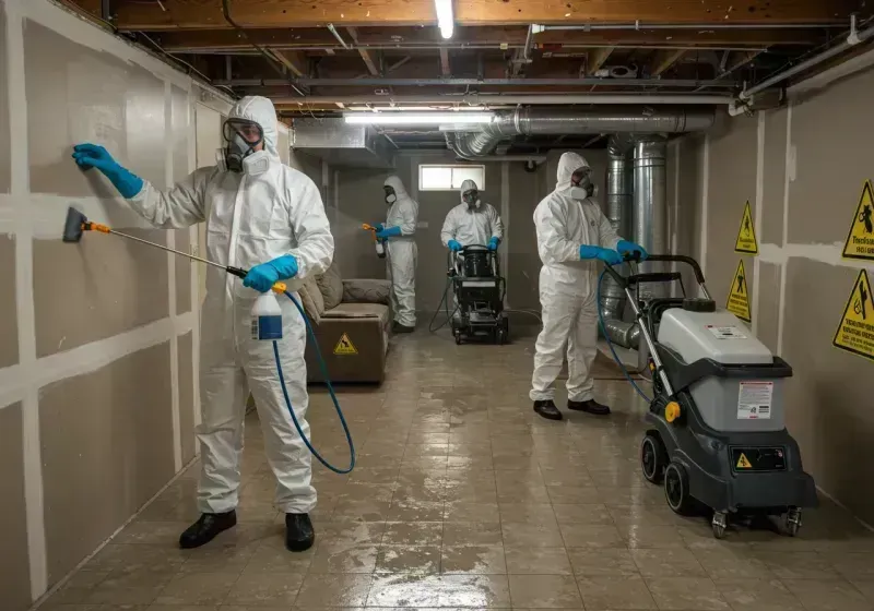 Basement Moisture Removal and Structural Drying process in Custer, SD